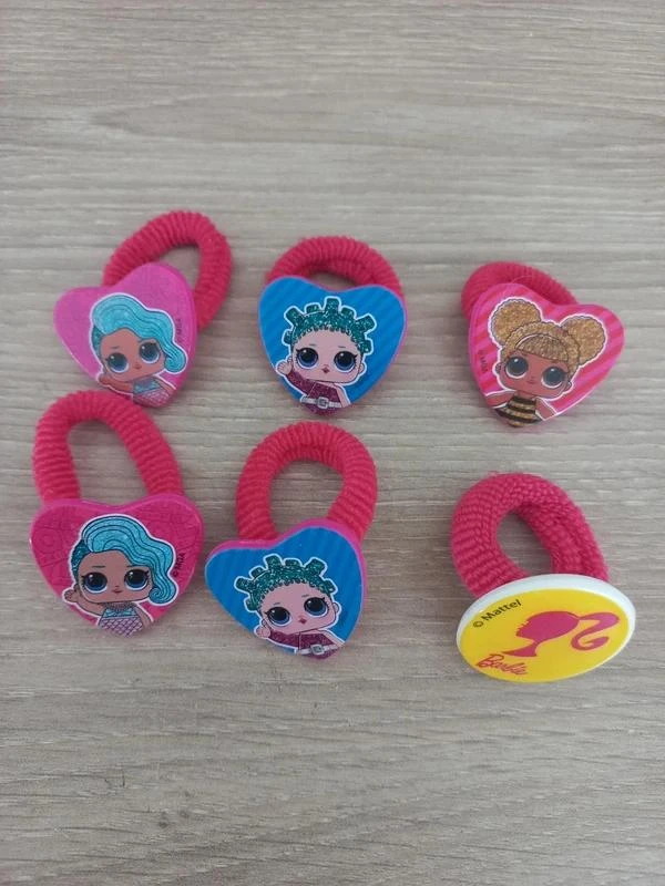 Lot De 6 Élastiques L.O.L Et Barbie